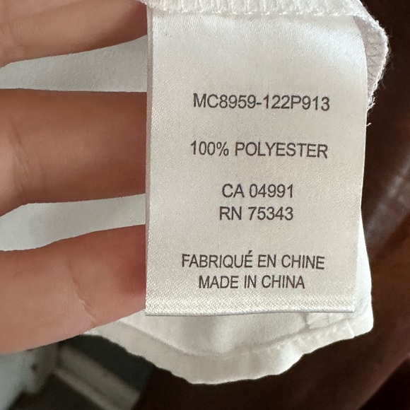 Dalia- black and white tank blouse with split back - Picture 3 of 7